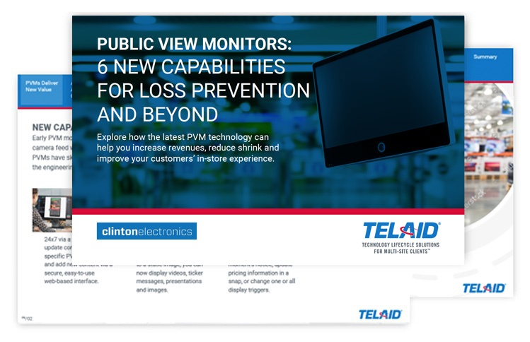 Telaid Public View Monitors: New Capabilities for Loss Prevention and Beyond