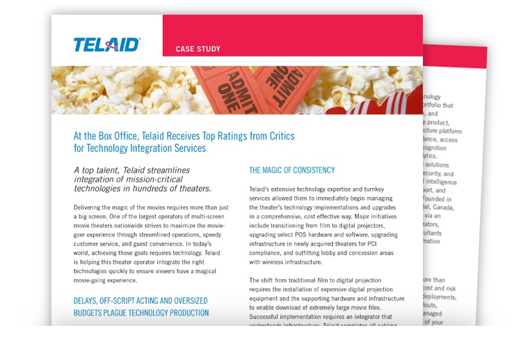 Telaid Movie Theater Technology Integration Case Study
